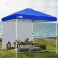 thumbnail image 3 of EAGLE PEAK 8 x 8 ft Easy Set Up Straight Leg Pop Up Outdoor Canopy with One Removable Wall,Blue, 3 of 11
