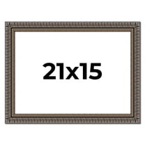 21x15 Frame Black Feather Payton Ornate Solid Wood Picture Frame Width 1.75 Inches | Interior Depth