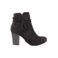 thumbnail image 2 of BOTAS BOTINES TACONES MILAGROS DAMA MUJER NEGRO GAMUZA 9907 LEON  9907p, 2 of 3