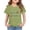 Mint Green, variant on YunPes Girls School T Shirt Fourth Grade Back To School Short Sleeve Tops Elementary Student Summer Versatile Crewneck Tee Tops