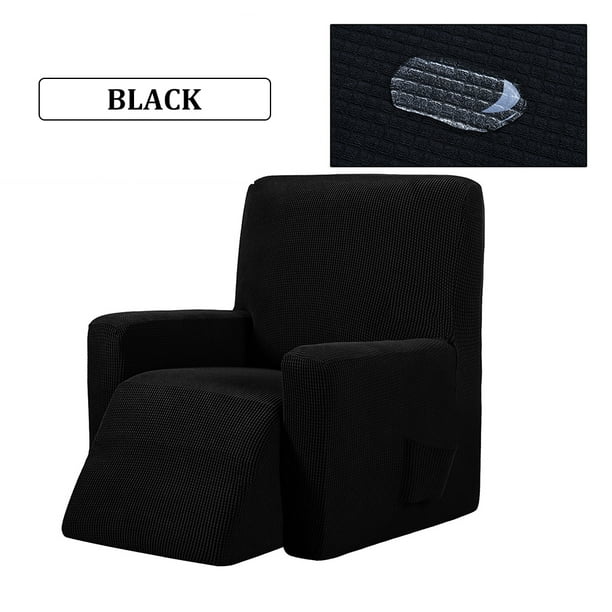 Waterproof High Elastic Ottoman Cover Wingback Chair Recliner Armchair Sofa Stretch Furniture Warm Slipcover Solid Color Knitted All Inclusive Pr Com Armchair Sofa Cover Stretch Furniture, Sofa Chair And Ottoman Covers