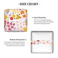 thumbnail image 5 of Kdxio Colorful Floral Print Tissue Box Cover,Square Decorative PU Leather Facial Paper Case Organizer Holder Dispenser for Bathroom,Night Stands,Desk,Car 5.2''X5.2''X5.2'', 5 of 8