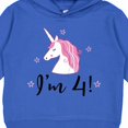 thumbnail image 3 of Inktastic 4th Birthday Cute Unicorn Toddler Hoodie, 3 of 4