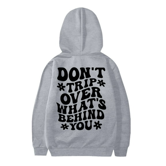 UACY Youth Letter Graphic Hoodie for Kids Boy Girl Pullover Hoodie Sweatshirt Y2K Drop Shoulder Long Sleeve Pullover Top (Grey, 1-2 Years)
