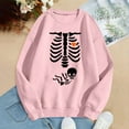 thumbnail image 5 of Pregnant Halloween Sweatshirts for Women 2025 Crewneck Pregnancy Announcement Skeleton Graphic Sweatshirt Pullover Top, 5 of 6