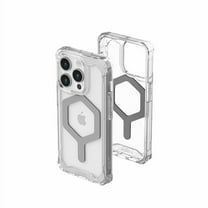 UAG iPhone 15 Pro Case 6.1" Plyo Ice/Silver Built-in Magnet Compatible with MagSafe Charging Rugged Anti-Yellowing Transparent Clear Dropproof Protective Cover by URBAN ARMOR GEAR