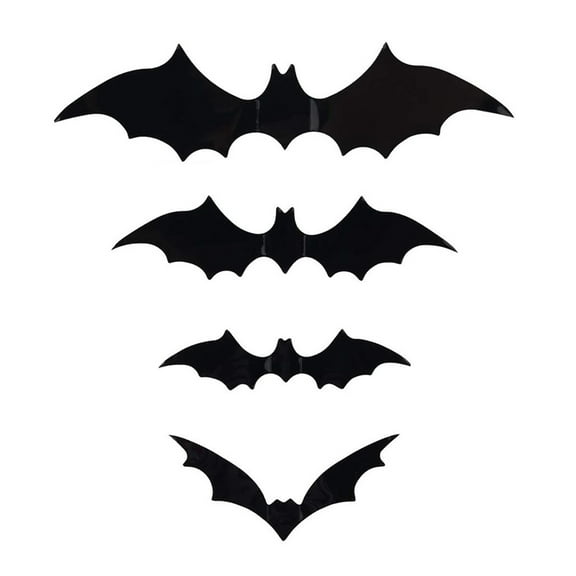 Eosunjian Bat Sticker for Halloween Decor Multi-scene Wall Decals Halloween Bat Stickers 3d Waterproof Decals for Indoor Outdoor Decor Wall Art for Parties