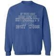 thumbnail image 2 of OXI Crewneck Sweatshirt - If You Can Read This,Basic Casual Sweatshirts for Men's and Women Fleece Sweatshirt Long Sleeve- Indigo Blue 3X-Large, 2 of 2