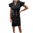 thumbnail image 2 of FcBaudy Robe Sans Manches à Col Rond, Robes d'Été pour Femmes, Robes de Mode Décontractées pour Femmes, Robes d'Été Sans Manches à Fermeture Éclair, Mini Robe pour Femmes, 2 of 5