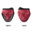 thumbnail image 2 of Disketp Abstract Red Marble Non-Slip Mini Oven Mitt Set, Short Oven Mitts for Baking Grilling Barbecue Microwave, 5.9"x5.9"in, 2 of 7