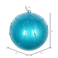 thumbnail image 3 of 4" Turquoise Candy Glit Curtain Ornament 4/Bag, 3 of 3