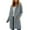 Gray(New), variant on PNTUTB Fall Winter Women's Fashion Solid Color Lapel Long Sleeve Button Refined Casual Long Coat with Pocket