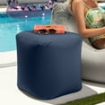 thumbnail image 2 of Jaxx Luckie Outdoor Patio Bean Bag Ottoman, Navy, 2 of 7