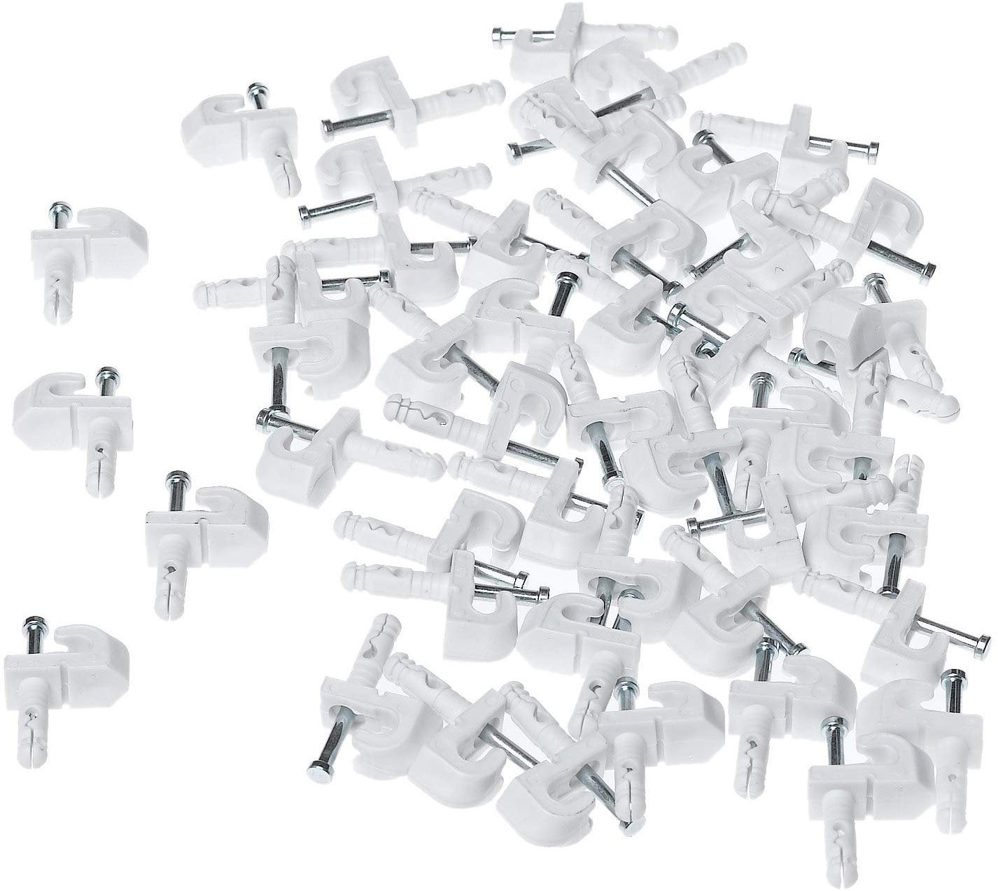 ClosetMaid 1770 Drywall Wall Clips, White, 1Pack 48 Pieces