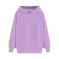 thumbnail image 6 of Womens Oversized Hooded Sweatshirts Solid Color Long Sleeve Casual Cozy Loose Pullover Hoodies Tops for Fall Winter, 6 of 6