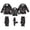 Black_008, variant on Fgnfyis Family Matching Christmas Pajamas Silk Satin Print Long Sleeve Button Down Soft Cozy 2 Piece Pajamas Set Tops Pants Nightwear