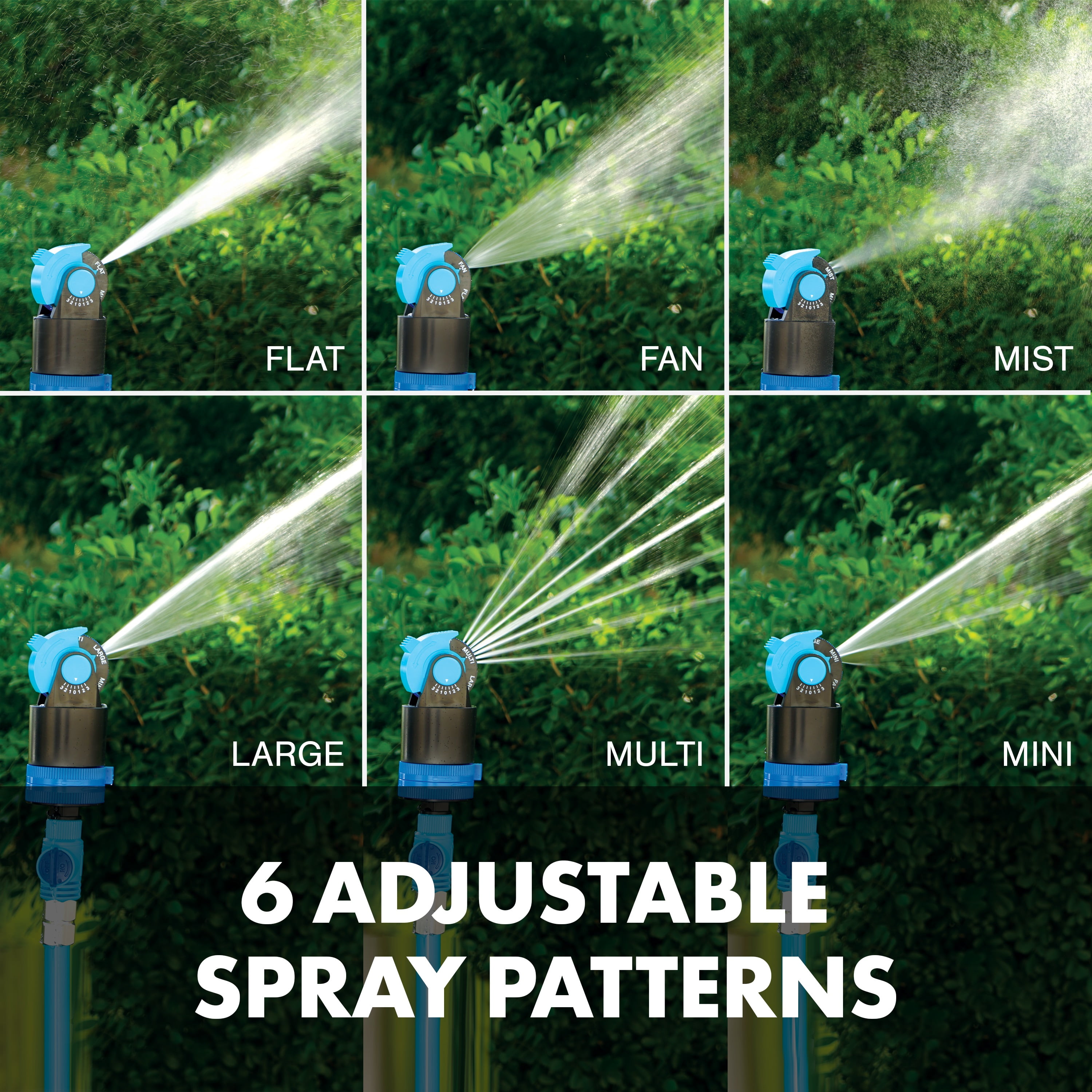 Aqua Joe Indestructible Turbo Drive 360º Telescoping Tripod Lawn & Garden Sprinkler, 6 Spray Patterns, 4,500 Sq. ft. Max Coverage