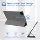 thumbnail image 4 of Smart Case ProCase para iPad Pro 12.9 de 6.ª, 5.ª, 4.ª y 3.ª generación, color gris, 4 of 9