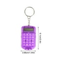 thumbnail image 2 of YgkuHd Keychain Calculator Small Calculator Keyring Mini Calculator Office Calculator Mini Digital Calculator Calculator Key Ring Portable Electronic Calculator,Purple, 2 of 5