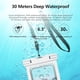 thumbnail image 4 of Funda impermeable para teléfono para natación y buceo | Funda sumergible IPX8 para smartphones de hasta 6,7" | Bolsa estanca compatible con pantallas táctiles con cordón ajustable | 1 unidad, 4 of 7