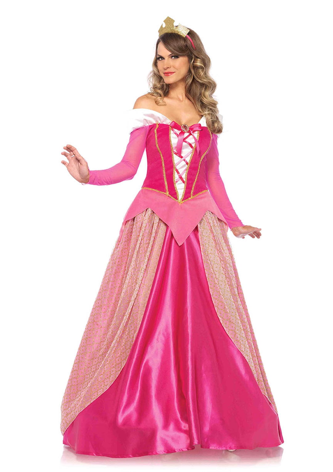 Disney Princess Womens Dlx Cinderella Ball Gown Costume 