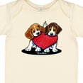 thumbnail image 4 of Inktastic Beagle Heartfelt Duo Boys or Girls Baby Bodysuit, 4 of 5