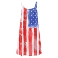 thumbnail image 4 of SMihono Robe Maxi Bohème d'Été pour Femmes Grande Taille Mode Féminine Col Rond Sans Manches Robe Imprimée de Plage, 4 of 4