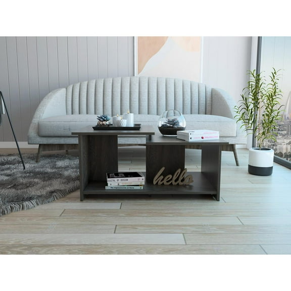 Wema 3 Coffee Table, Lower Open Shelf Espresso