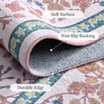 thumbnail image 6 of CHITOOMA 5'x7' Area Rugs for Living Room, Floral Washable Rug Boho Non-Slip Printed Carpet, Vintage Stain Resistant Indoor Rug for Bedroom Dining Room Home Office, 6 of 10