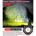 thumbnail image 2 of Linternas LED superbrillantes de 15000 lúmenes, linterna táctica recargable por USB de alta potencia con XHP99, 5 modos para acampar, senderismo, emergencias con bate UNOIU, 2 of 5