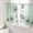 SeaGreen, variant on Yellow Beige Flower Sheer Curtains 54 Inches Length 2 Panels Set, Window Sheer Curtains for Living Room/Bedroom, Farmhouse Shabby Chic Wildflower Light Filtering Rod Pocket Curtain 52''x54''x2