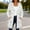White, variant on Antqov Trench Coat Women, Solid Color Long Double Breasted Corset Hooded Jacket with Pockets, Winter Stylish Lightweight Windproof Overcoat