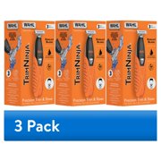 (3 pack) Wahl Trim Ninja Hybrid Electric Razor and Beard Trimmer for Men – Everlast Double-Sided Electric Shaver Blade for Facial Hair Grooming – Model 3028243