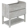 thumbnail image 2 of Fresca Stella 82" Open Base Double Bathroom Cabinet in Ash Gray, 2 of 18
