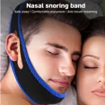 thumbnail image 2 of 1PC Anti Snoring Chin Straps,Face Lifting Belt,Adjustable&Breathable Snore Reduction Chin Belts, Snore Stopper Sleep Aids Unisex (Blue), 2 of 7