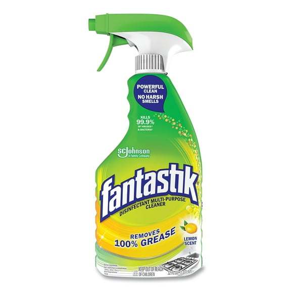 Fantastik® All-Purpose Cleaner, Lemon, 32-oz., Spray Bottle, 8 Bottles (SJN306388)