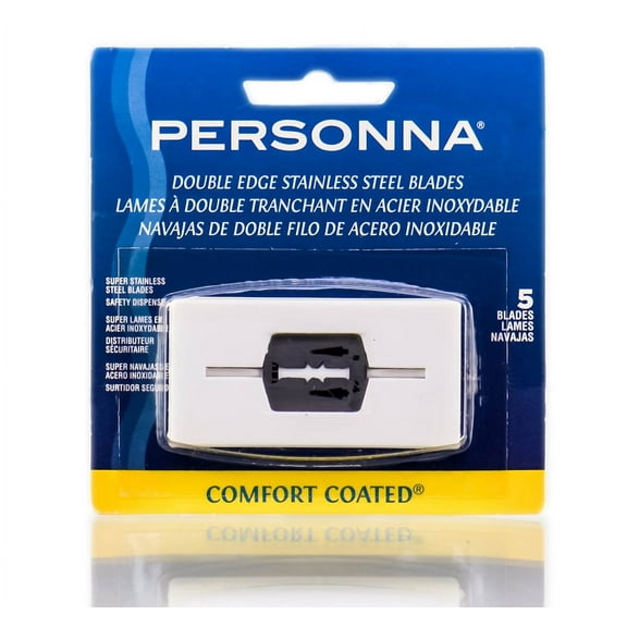 Personna 5 Pack Super Stainless Steel Double Edge Razor Blades Shaving Barber, 9010
