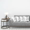 thumbnail image 3 of Ambesonne Saying Throw Pillow Cover 4 Pack, Positive Life Message, 24", Charcoal Grey White, 3 of 7