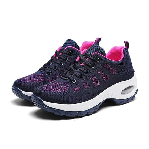 BUBUDENG Women's Sports Shoes Mesh Breathable Walking Shoes Fashion Comfortable Walking Shoes Simple Running Shoes