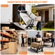 thumbnail image 4 of Yeshouse Carretilla plegable con ruedas, 3 en 1, resistente y convertible, con correas elásticas, capacidad de 800 lb, de aluminio, para mudanzas en el hogar, supermercados y almacenes, 4 of 8