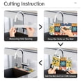 thumbnail image 5 of Yayeee Faucet Mat for Kitchen Sink 30" Diatomite Long Splash Guard Pad, Floral Patterns, 2 Pack, 5 of 7