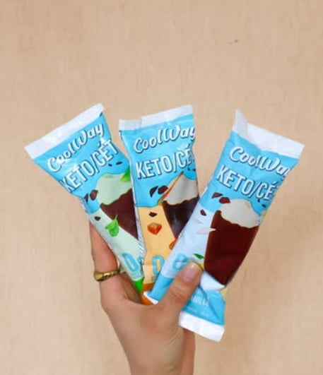 Barre céto à la gousse de vanille CoolWay Volume - 3 barres x 88 ml