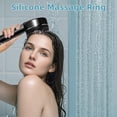 thumbnail image 4 of Filtered shower head, 4 spray modes handheld shower head, high-pressure filtered shower head with hose, 3.5-inch round soft water filtration beads suitable for hard water, black, 4 of 4