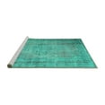 thumbnail image 2 of Ahgly Company Machine Washable Indoor Rectangle Persian Turquoise Blue Traditional Area Rugs, 4' x 6', 2 of 4