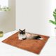 thumbnail image 5 of Manta antideslizante para mascotas, poliéster, marrón, verano, absorción de agua, para perros y gatos (S), 5 of 8