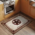thumbnail image 2 of Western Star Retro Entryway Rug 2'x3'&nbsp; Non Slip Front Door Mats, Country Texas Stars Res Buffalo Plaid Entrance Rugs Indoor Outdoor Carpet, Washable Floor Mats Small Area Rug for Bedroom Kitchen, 2 of 8