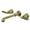 Antique Brass, variant on Kingston Brass KS7120GL 8" Center Wall Mount Bathroom Faucet, Matte Black