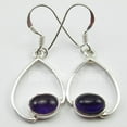thumbnail image 2 of SilverStarJewel 925 Sterling Silver Beautiful Amethyst Latest Style Dangle Earrings 1.3 Inch, 2 of 3