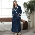 thumbnail image 5 of Womens2025ï¼Soft Plush Women Fleece Robe, Cozy Warm Bathrobe, Fuzzy Female Long Spa Robe, 5 of 9