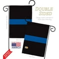 thumbnail image 2 of Breeze Decor 58240 Military Blue Stripe 2-Sided Impression Garden Flag - 13 x 18.5 in., 2 of 3